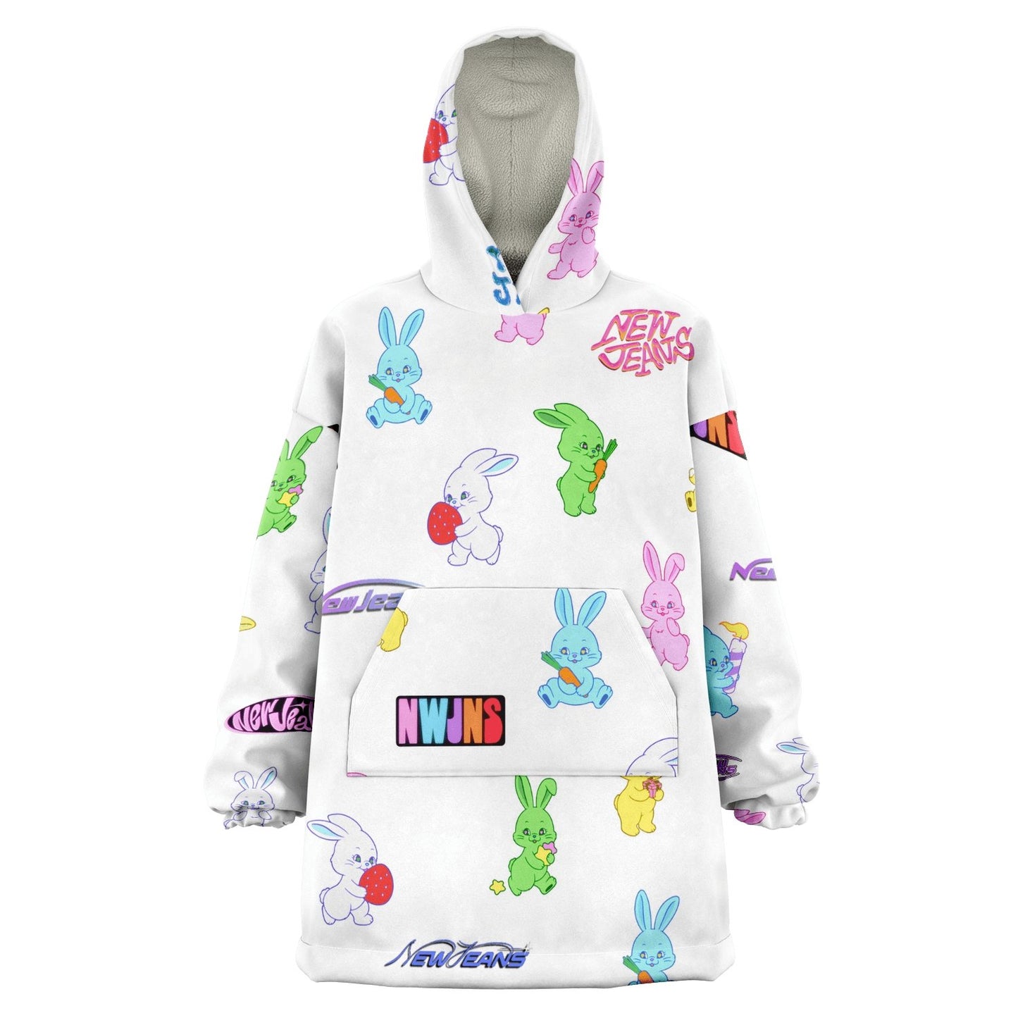 NewJeans Bunnies Big Blanket Hoodie - The Shop Stan